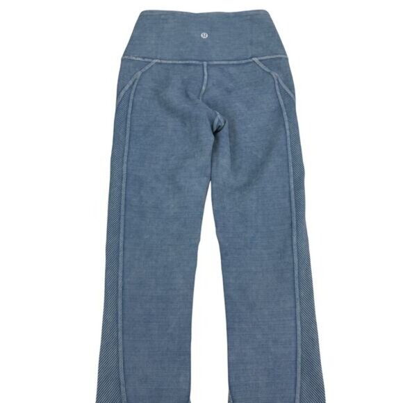 LULULEMON Wunder Under High-Rise Tight Snow Washed Ribbed 28" Sz 2 - Picture 6 of 8